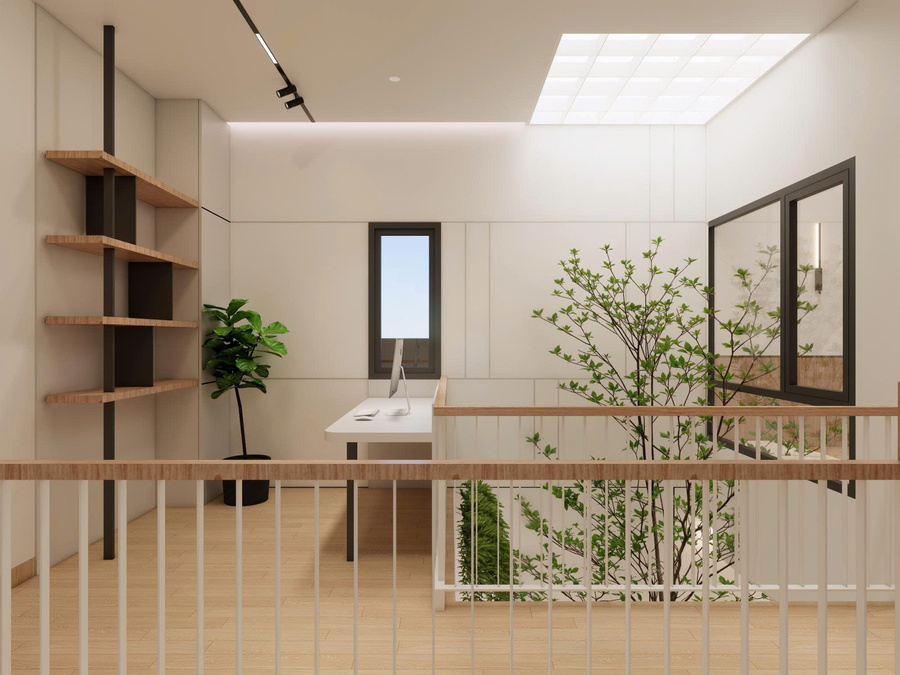 Khu vực giếng trời trong nhà view 1