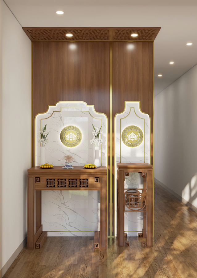 Nội thất gian thờ 