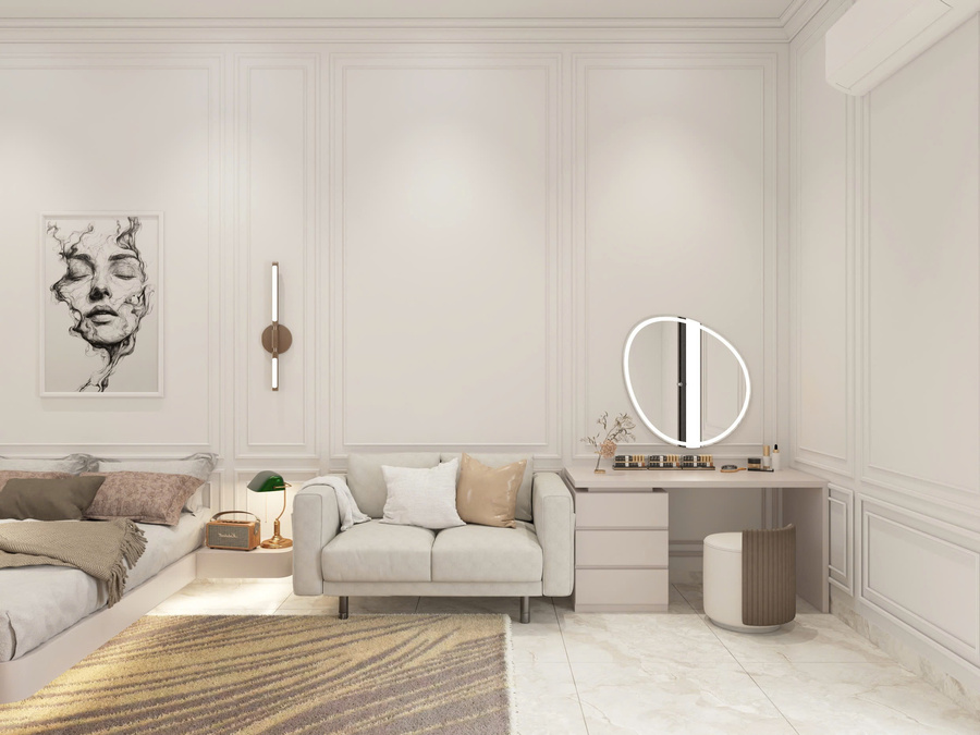 Mẫu nhà 4 tầng 9mx16m tân cổ điển NP4T-NX-8 47 Nội thất phòng ngủ master - view 4