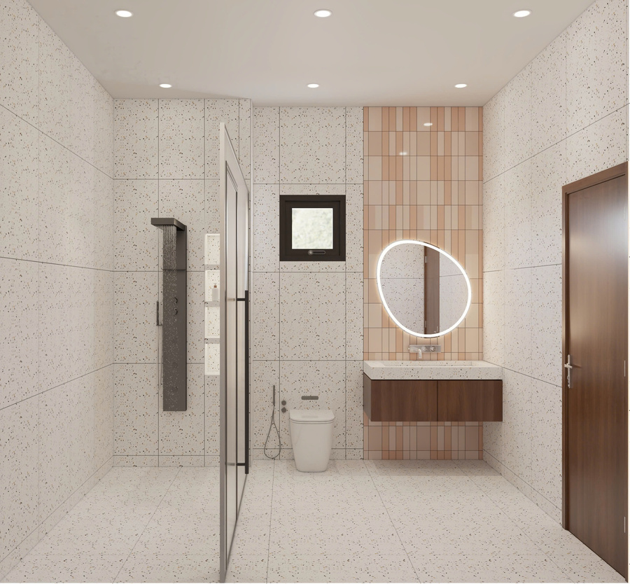 3D nội thất phòng tắm - view 2