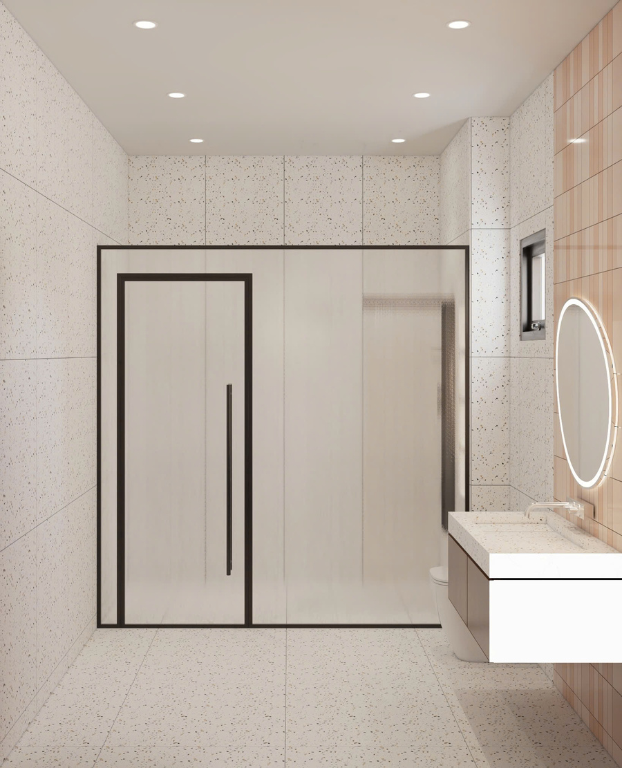 3D nội thất phòng tắm - view 3