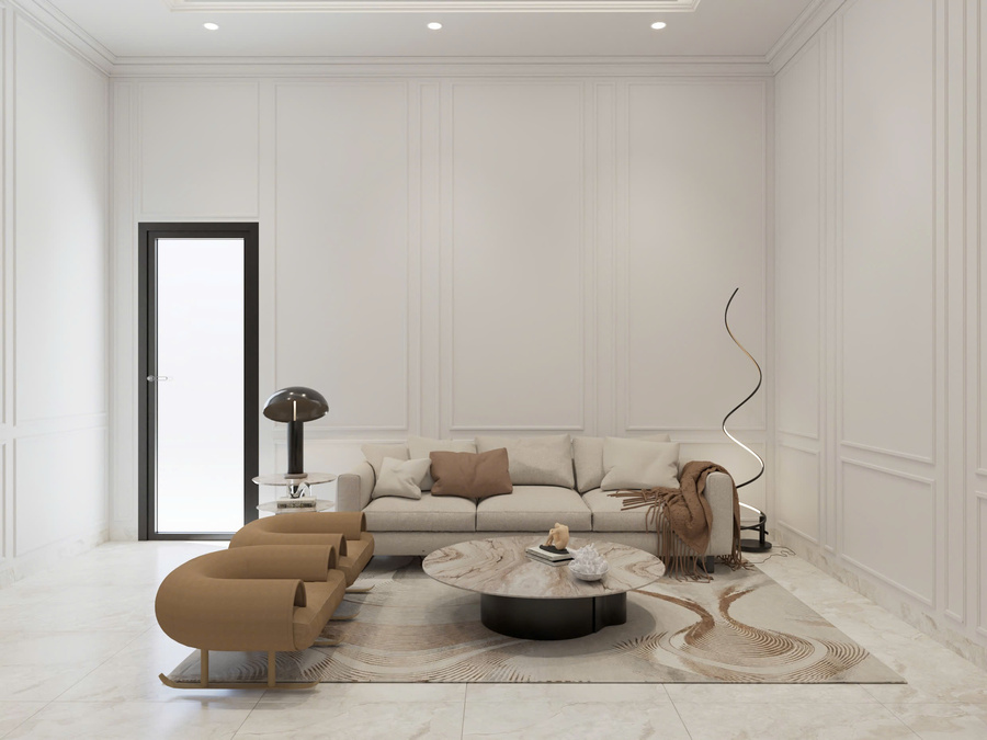 Mẫu nhà 4 tầng 9mx16m tân cổ điển NP4T-NX-8 38 Nội thất phòng khách - view 1