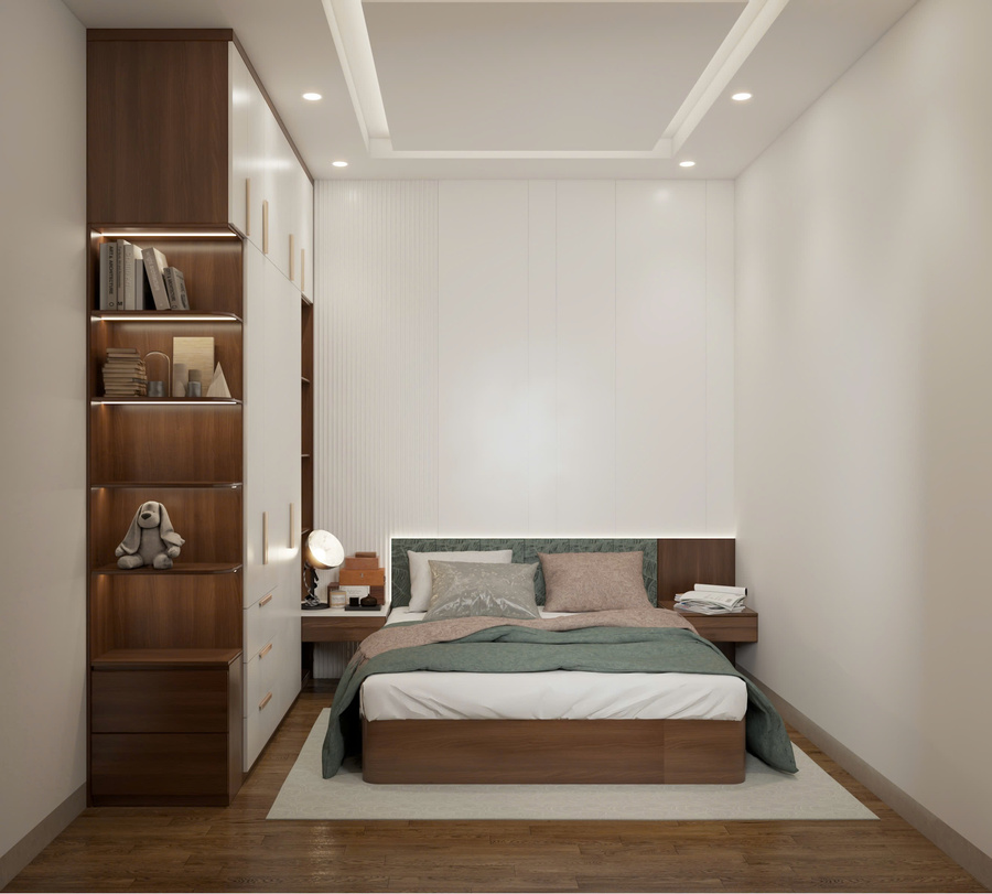 3D nội thất phòng ngủ - view 3